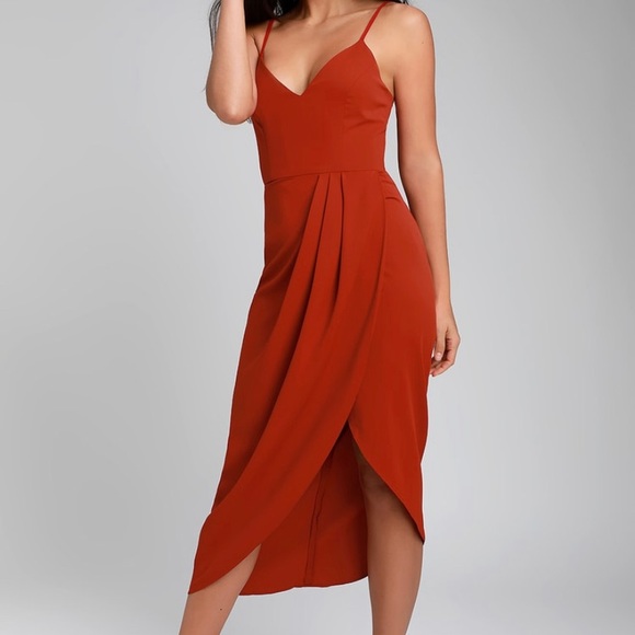 Lulus Dresses & Skirts - Lulus NWT Rust Red Mini Dress